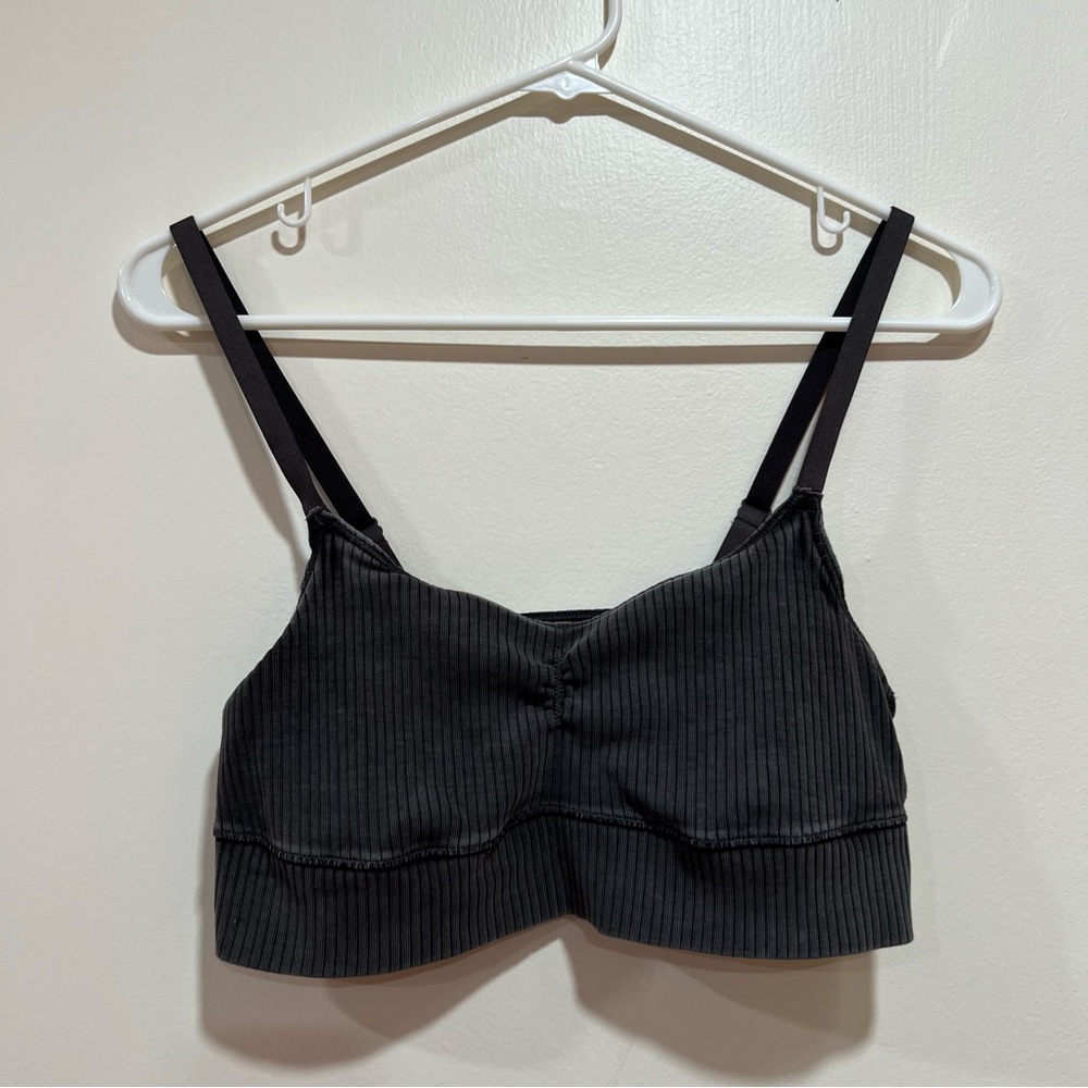 Aerie Offline Ribbed Faded V Neck Bralette